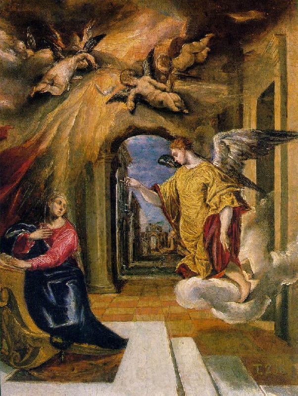 GRECO, El The Annunciation sdgm Germany oil painting art